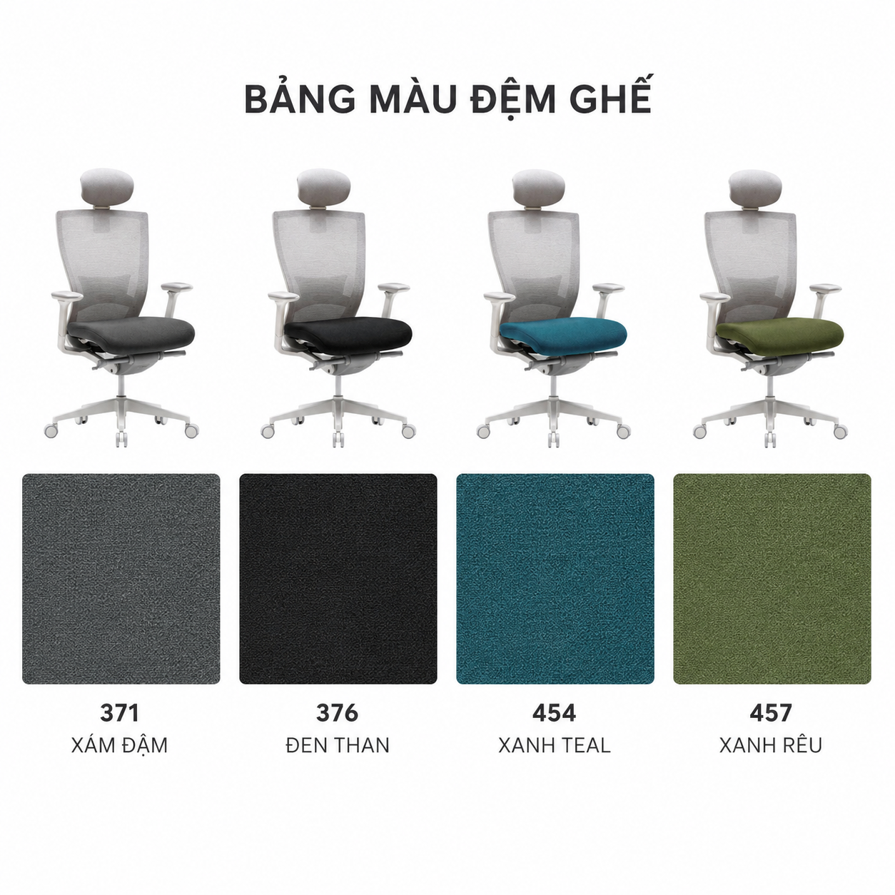 GHẾ CÔNG THÁI HỌC FURSYS T50 – KHUNG TRẮNG