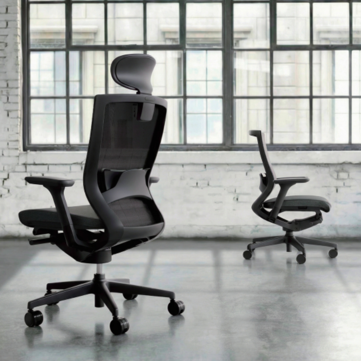 GHẾ CÔNG THÁI HỌC FURSYS T50 – KHUNG ĐEN