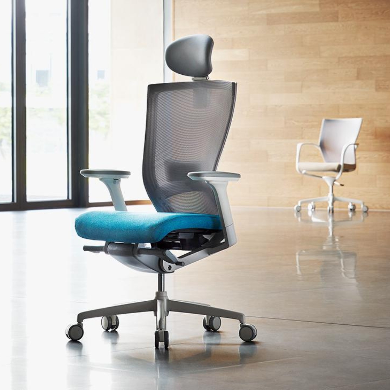 GHẾ CÔNG THÁI HỌC FURSYS T50 – KHUNG TRẮNG