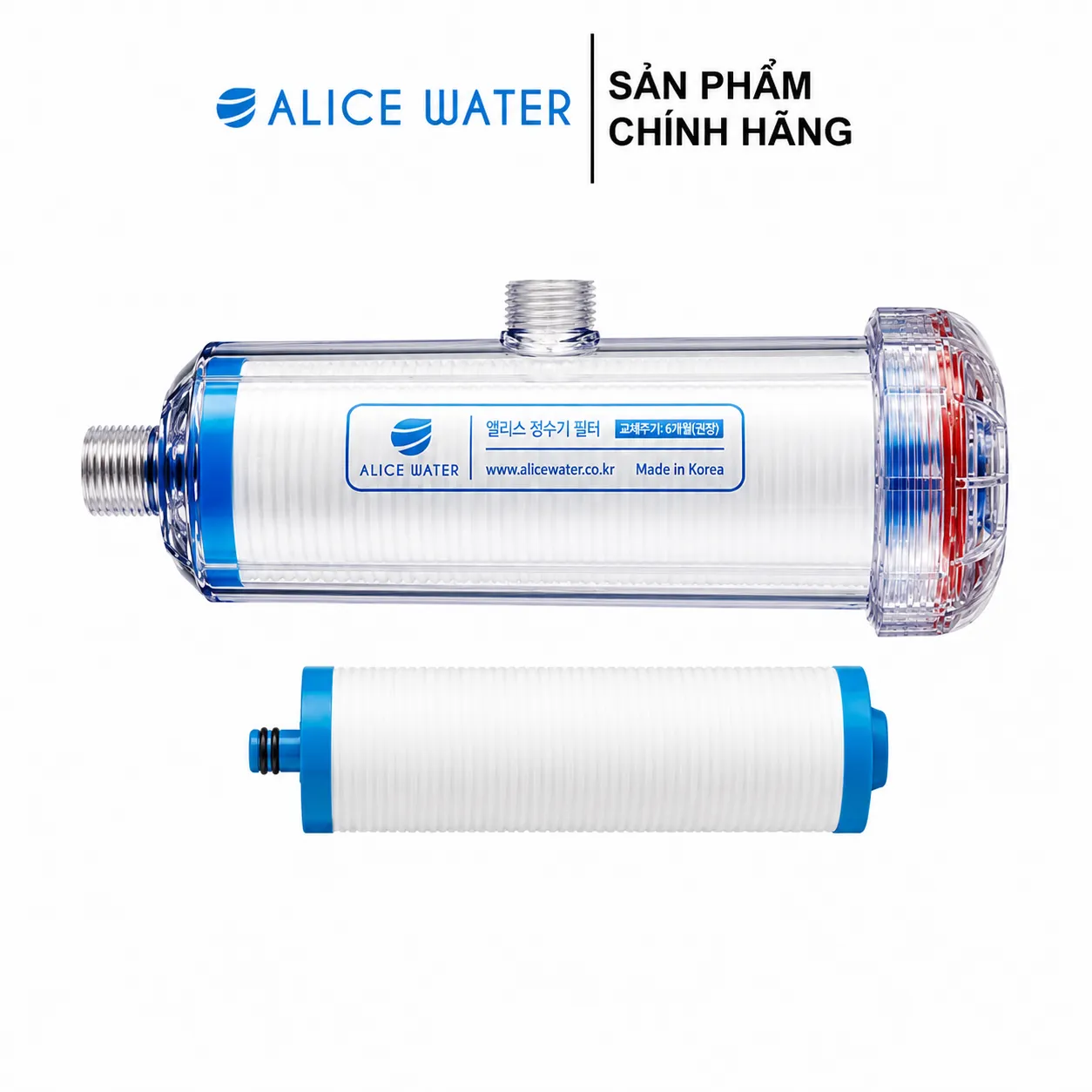 Vòi Lọc Ngang Giúp Lọc Sạch Và Tăng Áp Lực Nước Cho Các Loại Vòi Nhà Tắm ALICE WATER