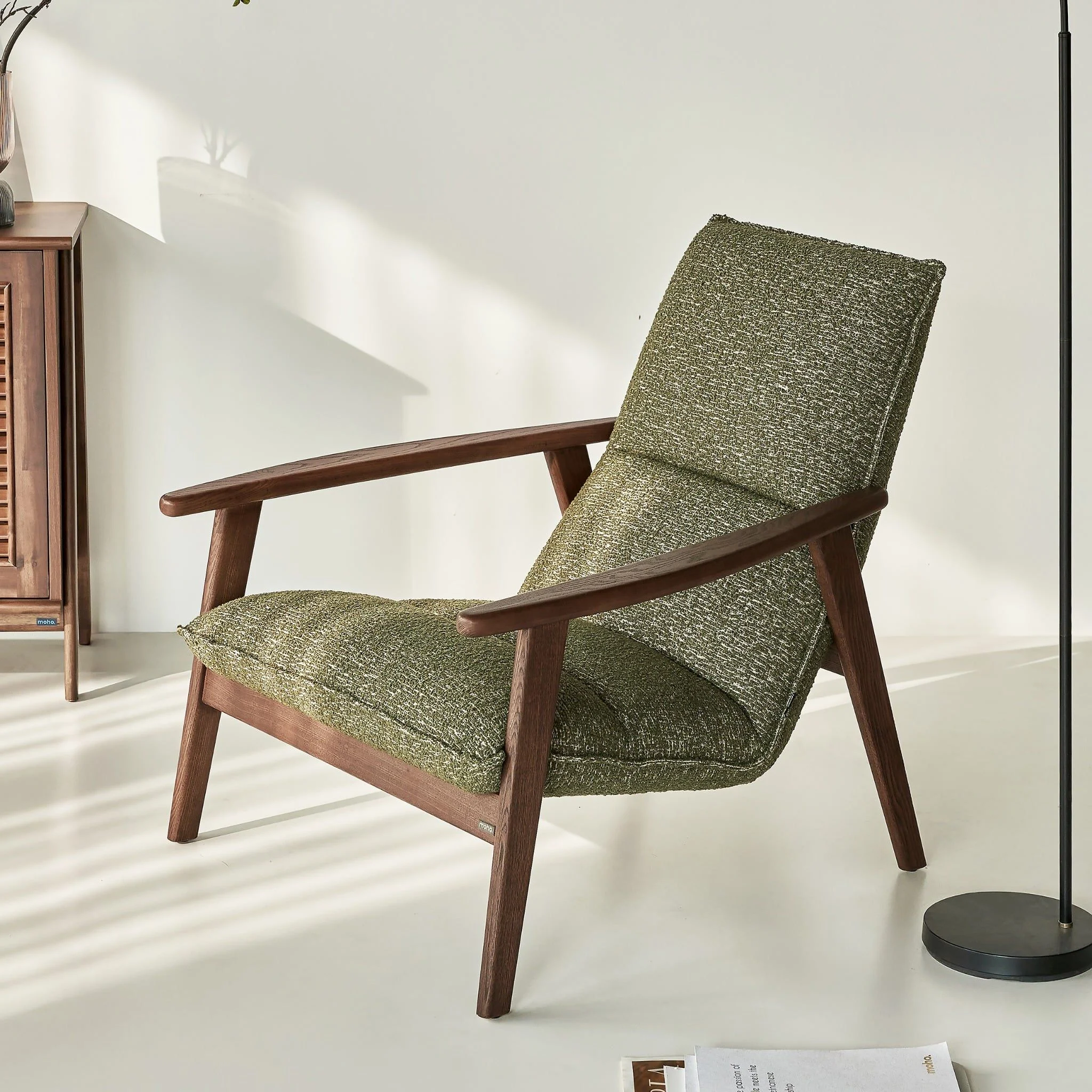 Ghế sofa OLLY Lounge Chair ( vải xanh)