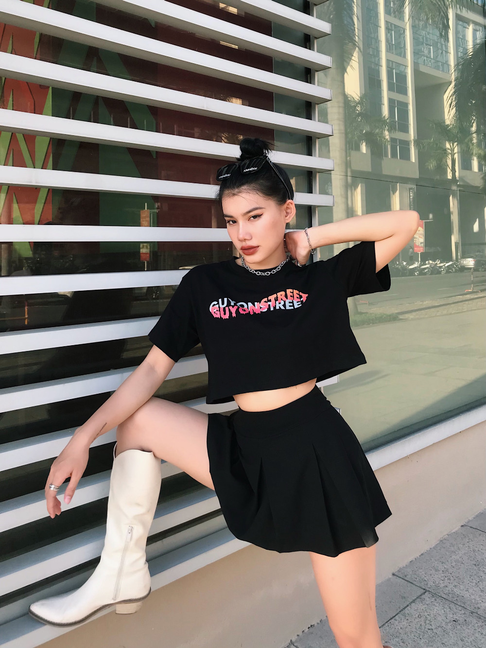 Áo Croptop Eyes Tee