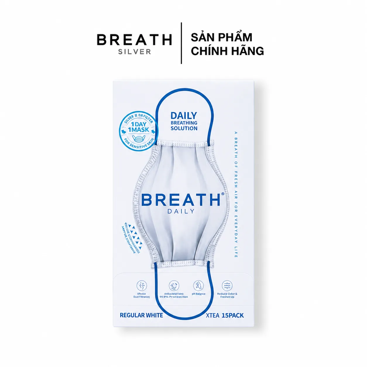 Khẩu trang BREATHSILVER - Set Daily 7 cái