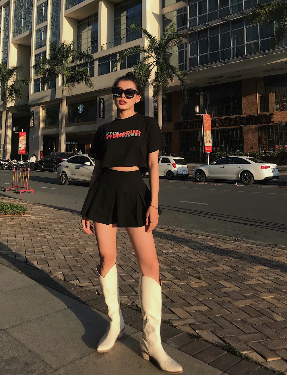 Áo Croptop Eyes Tee